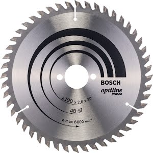 Bosch Lâmina de serra circular OPTILINE 190X30 48T
