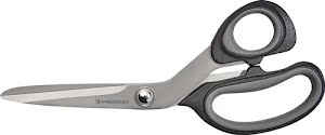 All-purpose scissors 210 mm with 2C eye titanium-coated black/grey PROMAT