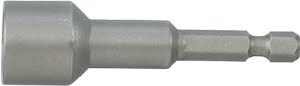 Dopsleutelbit met 6-kant aandrijving sleutelwijdte 9,4 mm lengte 60 mm met PROMAT