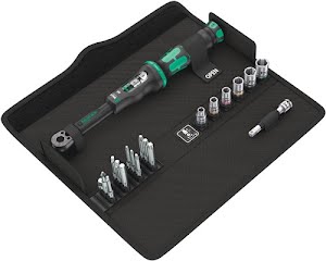 Torque spanner set Click-Torque A 6 Set 1 20-part 2.5–25 Nm 1/4 inch WERA