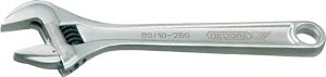 Adjustable spanner 60 CP 10 max. 30 mm length 255 mm with adjustment scale GEDOR