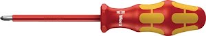 Screwdriver 165 i size PZD 0 overall length 161 mm VDE insulated WERA