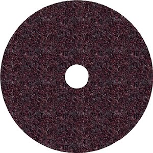 Disque abrasif en non-tissé Scotch Brite™ SC-DH D. 115 mm moyen rouge avec centr