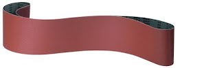 Sanding belt CS 310 X L 2000 mm width 75 mm granulation 40 for steel / cast coru
