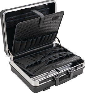 Valise rigide L500xP200xH420mm avec trousses à outils 28,1 l plastique ABS PROMAT