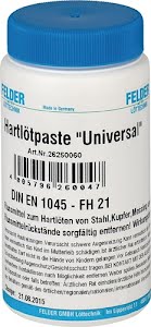 Brazing paste universal 800-1100 degC 500 g bottle FELDER