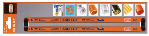 Metal saw blade Sandflex® length 300 mm teeth per inch 24 1-sided bi-metal 2 pc.