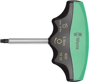Torque screwdriver 400 TX TX 25 5 Nm permanently set WERA