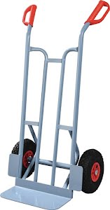 Promat Steekwagen hoogte 1150 mm schep-L150xB400mm lucht-banden draagvermogen 250 kg du