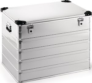 Aluminium box L 782 x W 585 x H 620 mm 240 l with hinged catches and stacking co