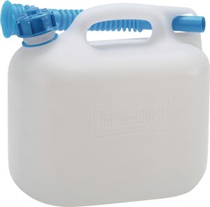 Water canister 6 l HD-PE with outlet pipe H247 x W265 x D147 mm HÜNERSDORFF