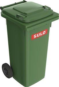 Large waste container 120 l HDPE green movable, according to EN 840 SULO