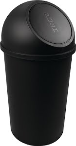 Waste container H615xdm312 mm 25 l black HELIT