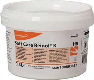Pâte nettoyante pour mains Soft Care REINOL K 0,5 l exempt d’éléments DIVERSEY