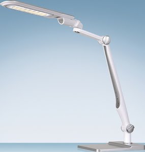 Desk lamp LED Multiflex ABS, iron, PS white/silver H 600 mm STYRO