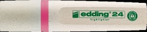 Textmarker 24 EcoLine roze streepbreedte 2-5 mm spitse punt EDDING