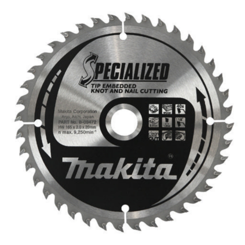 Makita Circular saw blade 185X30X2,0 40T 25G