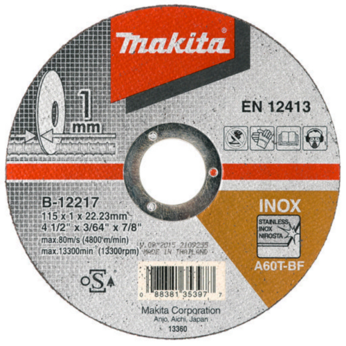 Makita Cutting wheel D-65969 125X1,2X22,23MM RVS