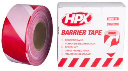 HPX Veiligheids- & markeringstape Rood/Wit 50MMX100M B50100