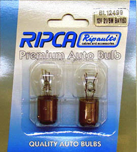 RIPC-2PC-BL12499 LAMP 12V 21/5W BAY15D