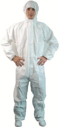 Condor Disposable coverall with hood White BC16-356 - S