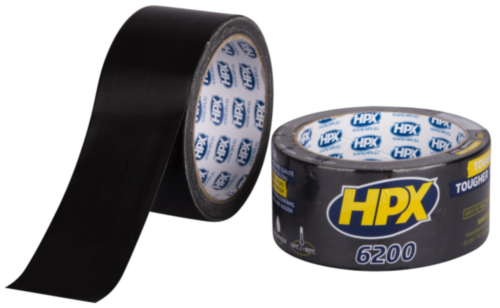 HPX 6200 Duct tape Zwart 48MMX10M CB5010