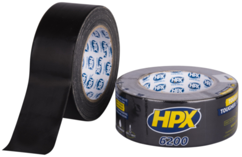 HPX 6200 Duct tape Zwart 48MMX25M CB5025