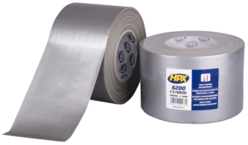 HPX 6200 Duct tape Zilver 100MMX50M CS10050