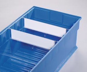 Promat Divider for shelf container width 235 mm Styrolux depthransparent 10/bag
