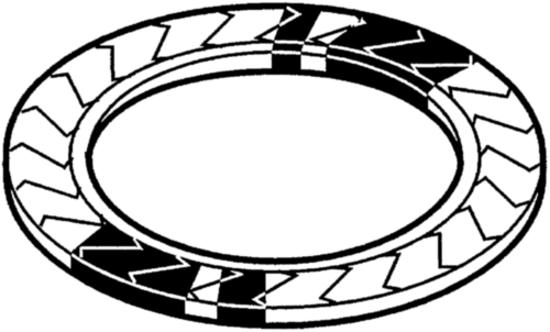 Poistná tanierová pružina typ Z Pružinová oceľ Zinkový povlak bez Cr<sup>6+</sup>- ISO 10683 flZnnc