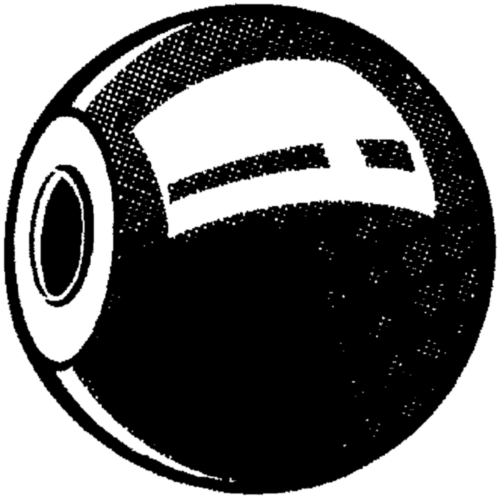 Manivela de bola con agujero cónico ≈ DIN 319