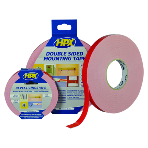 HPX Dubbelzijdige tape Wit 19MMX5M DS1905