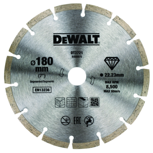 DeWalt Diamantový řezný kotouč 180mm-22.2mm