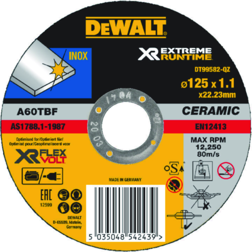 DeWalt Disc de tăiere 125mmx1,1mm