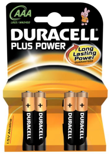 Duracell Batterij/Accu 1,5V AAA MN2400 4PC