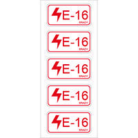 Brady Energy source label electrical 16 5PC