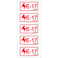 Brady Energy source label electrical 17 5PC