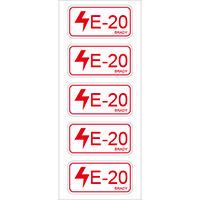 Brady Energy source label electrical 20 5PC