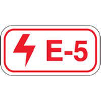 Brady Etiquette source d'energie E-5-75X38MM-SAPP 25PC