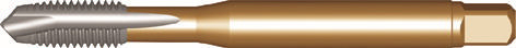 Dormer Strojní závitník EP20 DIN 2184-1 N/A HSSE Brass No.5x40
