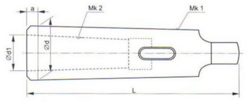 Fabory Reduction sleeve 241240 DIN 2185 MK-3 X2