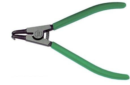 Circlip pliers curved outer rings