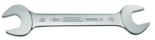 Double open-end spanner 6 12 x 14 mm length 172 mm chrome-plated GEDORE