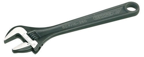 Adjustable spanner 60 P 6 max. 20 mm length 155 mm with adjustment scale GEDORE