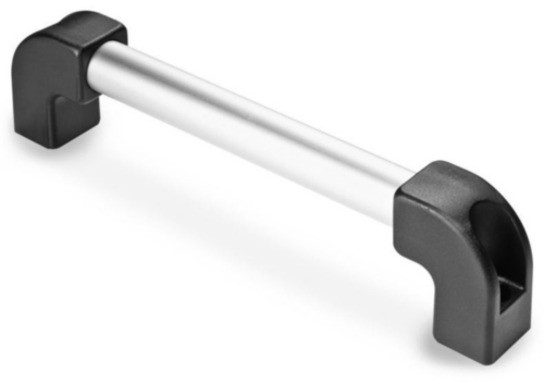 Tubular bridge handle (bow grip) with through holes Glass-fibre reinforced plastic