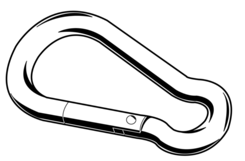 Snap hook (carabine hook) Steel Zinc plated