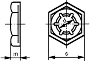 PAL Self-locking counter nut DIN 7967 Spring steel Plain