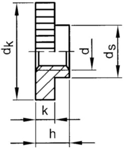 Knurled nut plastic Plastic Polyamide (nylon) 6.6