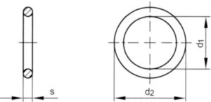 Arandela de ajuste h=2.5 DIN 7603 C Cobre/FESTAPLAN