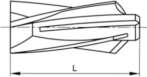 FISCHER Aircrete anchor Plastic Nylon (polyamide) GB 10